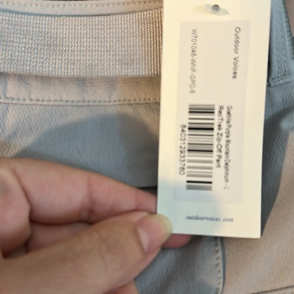 Outdoor Voices RECTREK ZIP-OFF PANT NWT - Picture 4 of 5